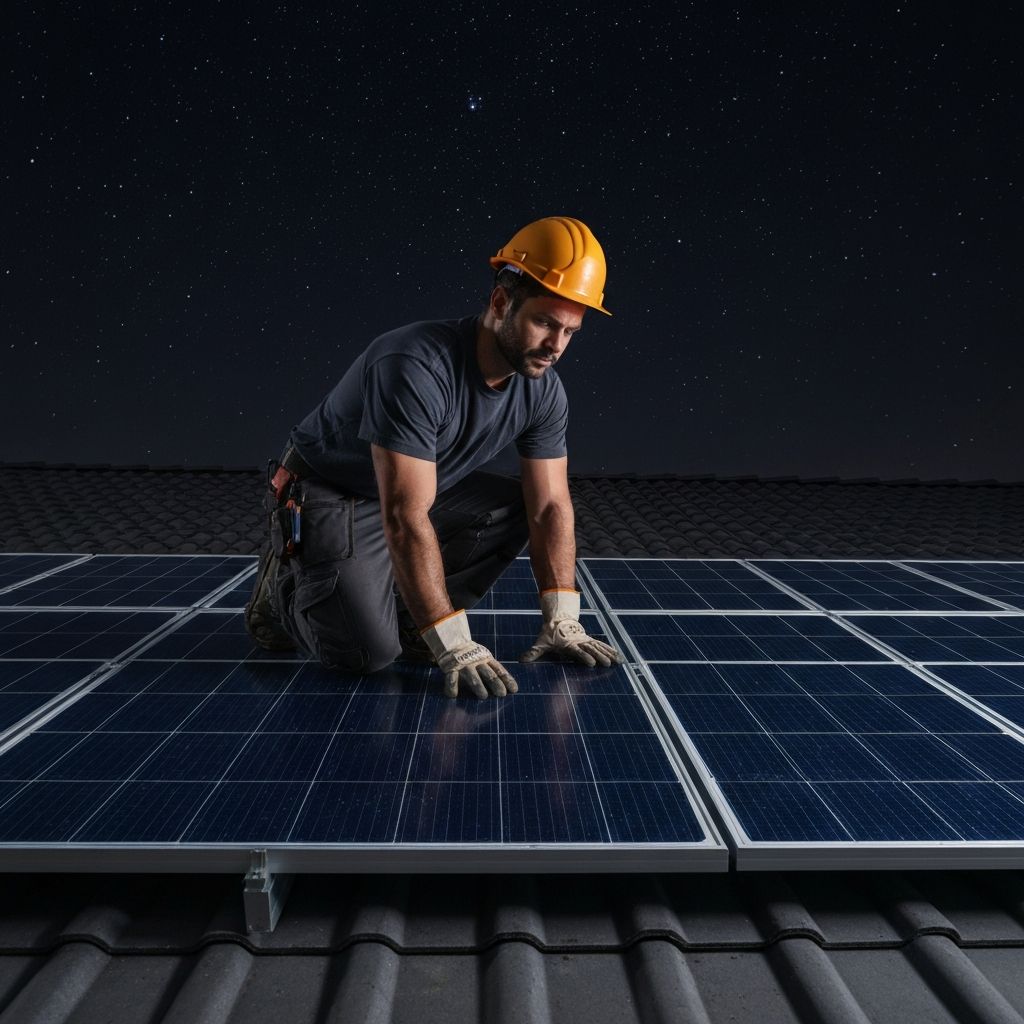 Installation panneaux photovoltaïques